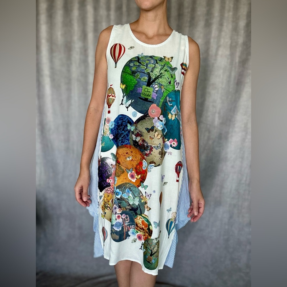ScoLar Harajuku Fashion Whimsical Print Dress from Tokyo Japan, Women’s Medium